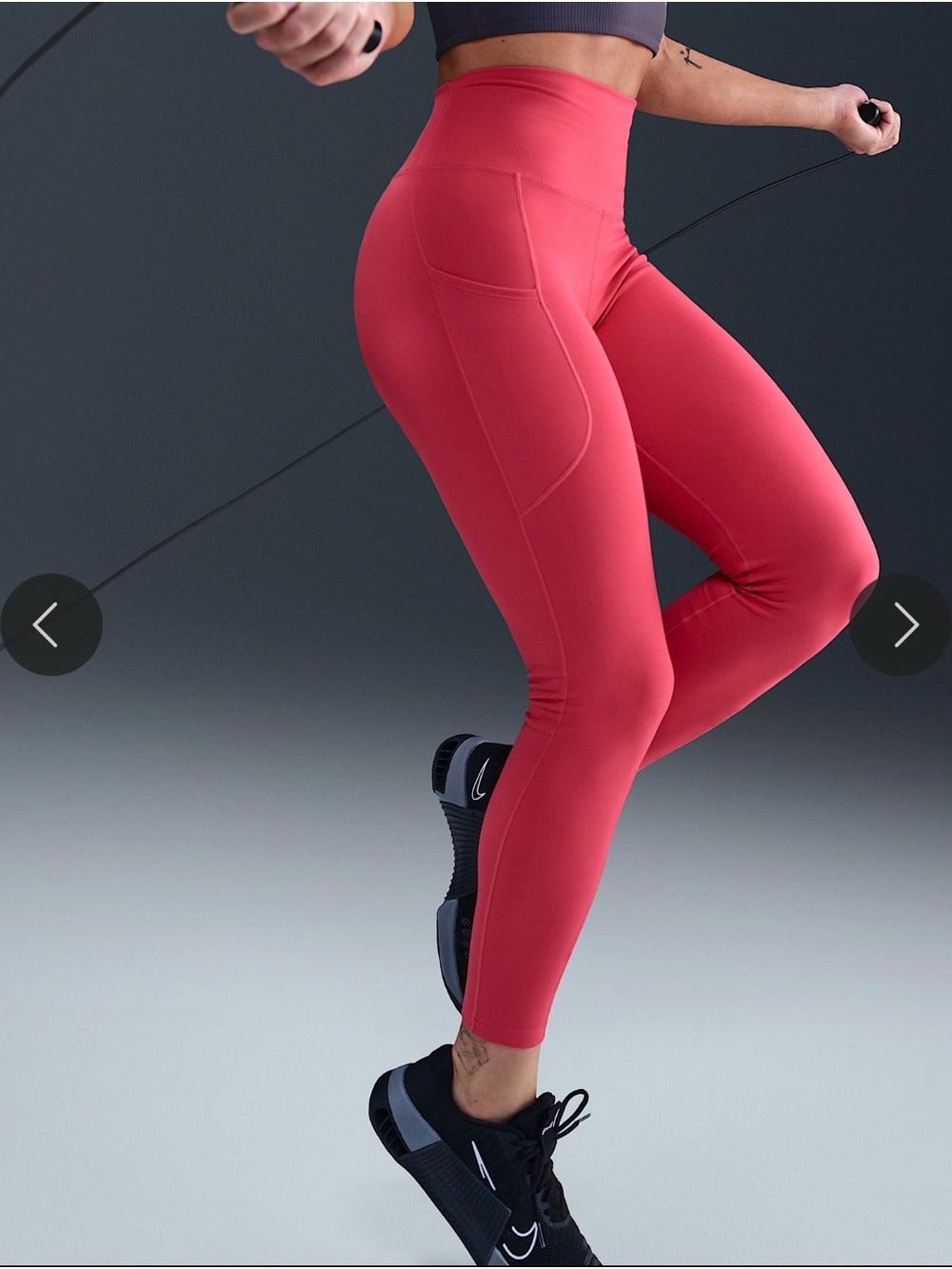 Nike Hot Pink High-Waist Pocket Leggings